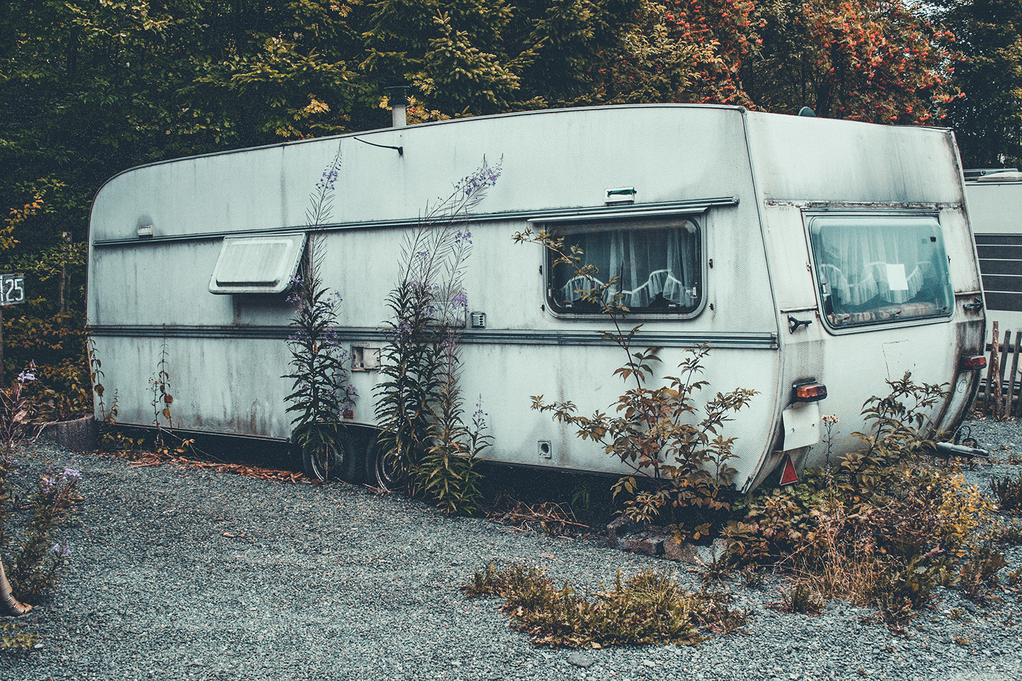 Hail Damaged Caravan